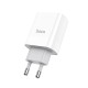 Мережевий зарядний пристрій Hoco C80A Rapido charger Type-C cable 20W White