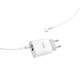 Мережевий зарядний пристрій Hoco C80A Rapido charger Type-C cable 20W White