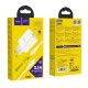 Мережевий зарядний пристрій Hoco C80A Rapido charger Type-C cable 20W White