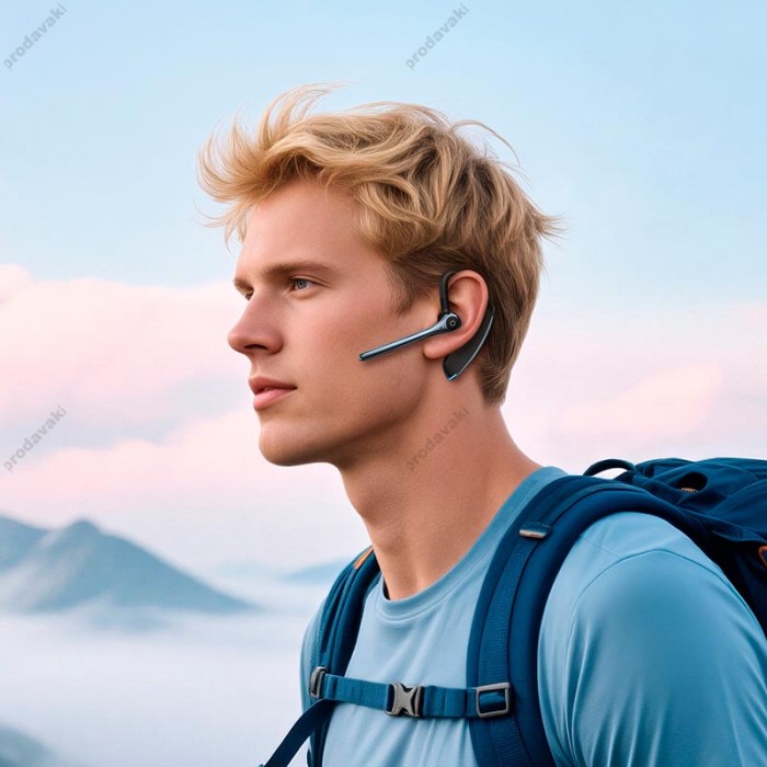 Бездротова Bluetooth гарнітура HOCO E60 Brightness business headset BT 5.0 Black