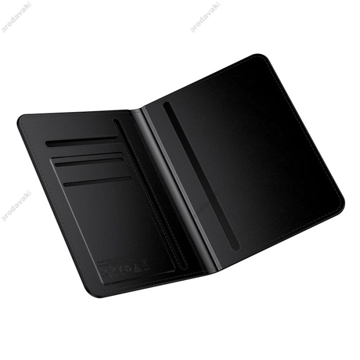 Пошуковий трекер HOCO E91G Tiger smart anti-lost passport cover IOS Black