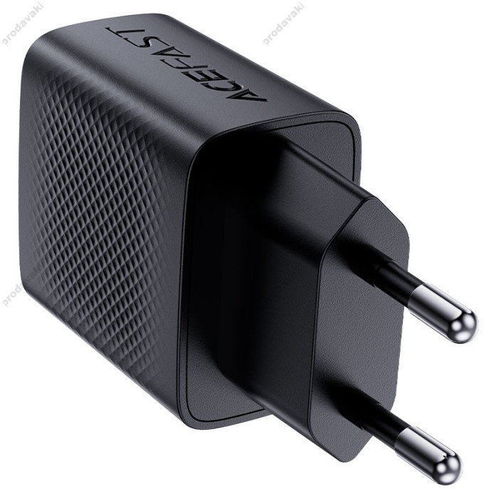 Мережевий зарядний пристрій ACEFAST A82 GaN single USB-C charger 20W Black