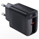 Мережевий зарядний пристрій ACEFAST A82 GaN single USB-C charger 20W Black