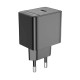 Мережевий зарядний пристрій Borofone BAS15A Erudite single port 30W Black