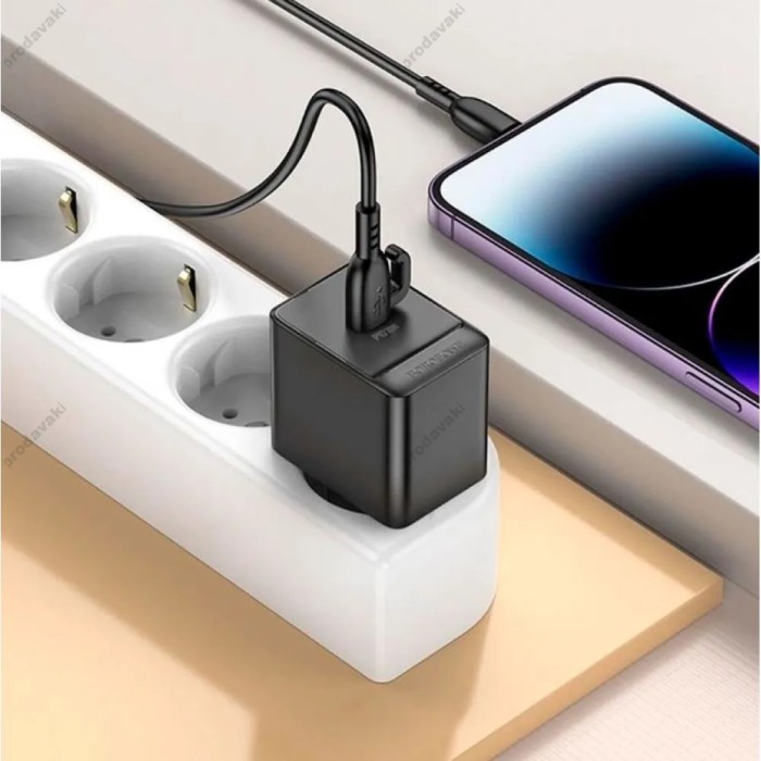 Мережевий зарядний пристрій Borofone BAS15A Erudite single port 30W Black