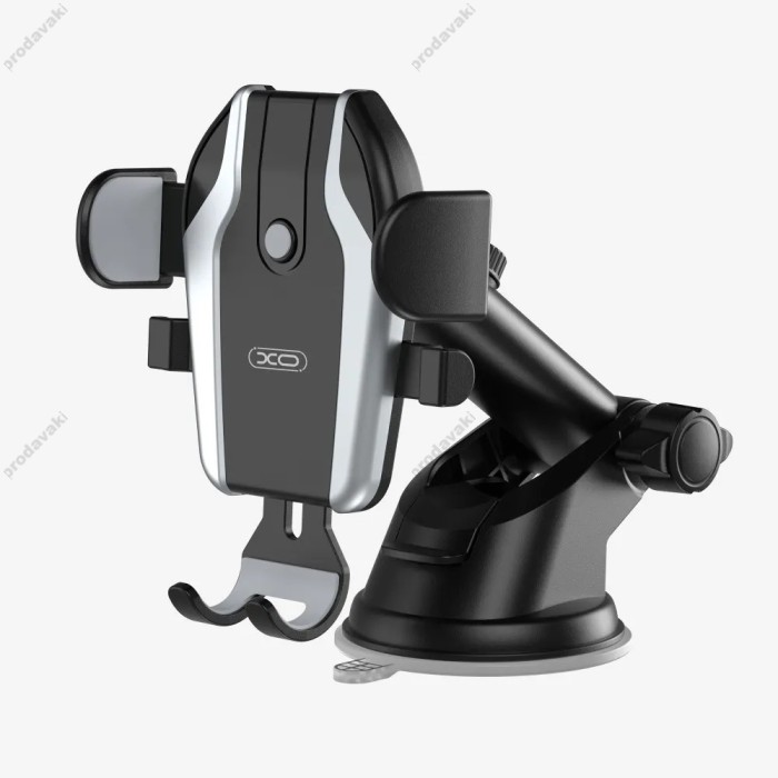 Автомобільний тримач XO C77 Car holder with sucker plate Black