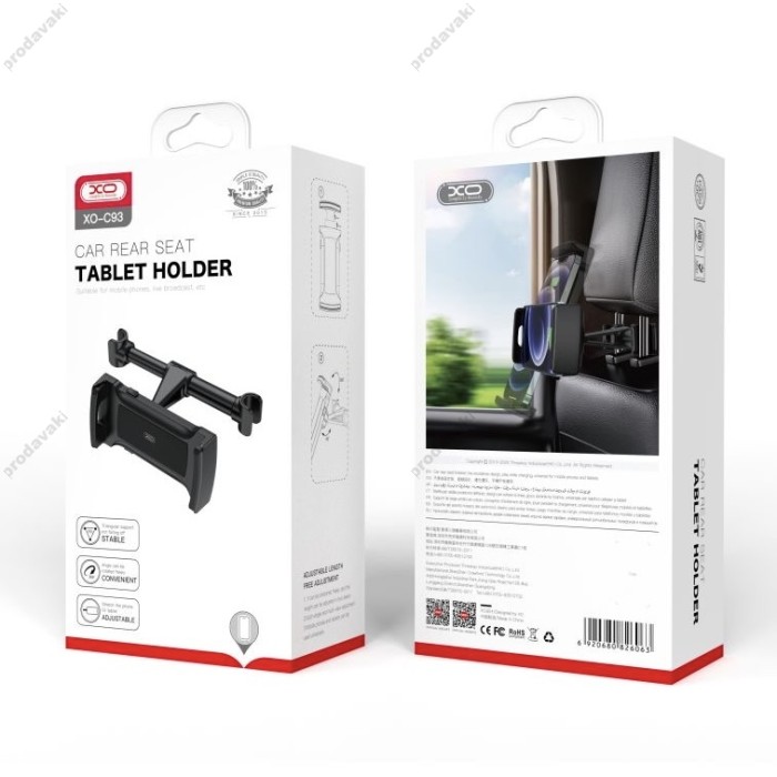 Автомобільний тримач на підголівник XO C93 Car backseat holder Black