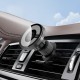 Автомобільний тримач із бездротовою зарядкою XO CX025 Magnetic Car Air Vent Wireless Charger 15W Black