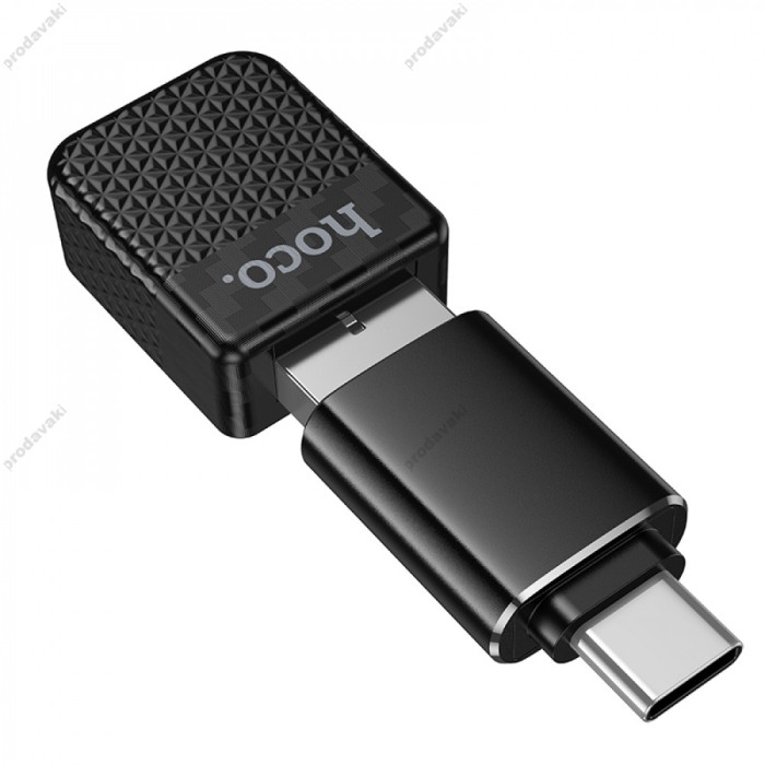 Автомобільний бездротовий адаптер Carplay Hoco HU3 Tony car wireless adapter Black