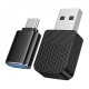 Автомобільний бездротовий адаптер Carplay Hoco HU3 Tony car wireless adapter Black