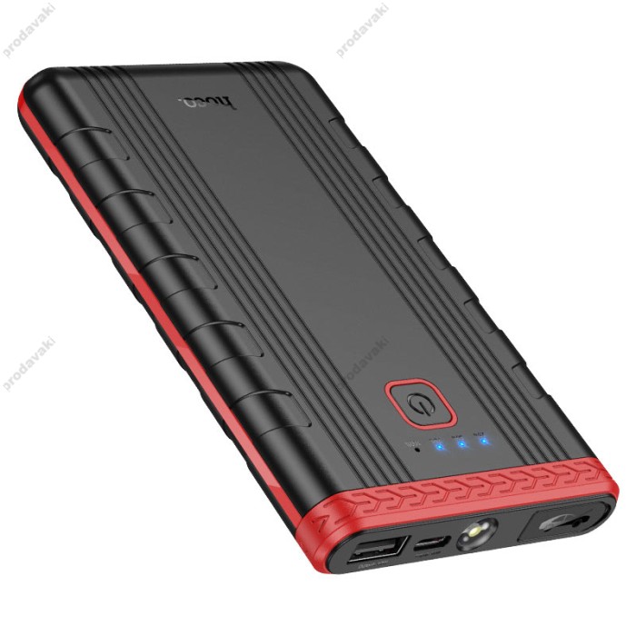 Пусковий зарядний пристрій бустер Hoco QS5 Refined intelligent emergency start-up 400A 6000 mAh Black