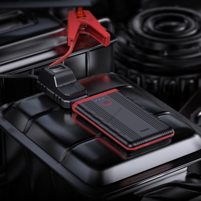 Пусковий зарядний пристрій бустер Hoco QS5 Refined intelligent emergency start-up 400A 6000 mAh Black
