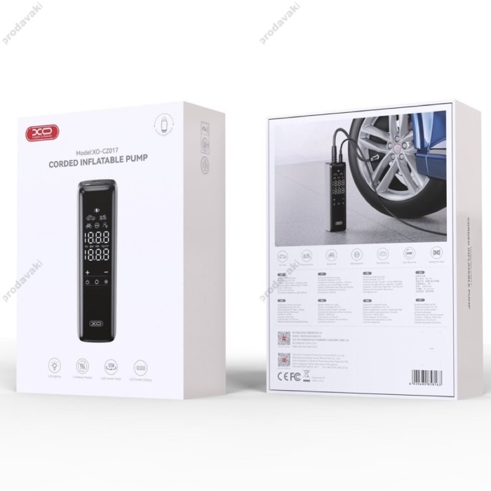 Автомобільний компресор насос XO CZ017 22 Cylinder Black