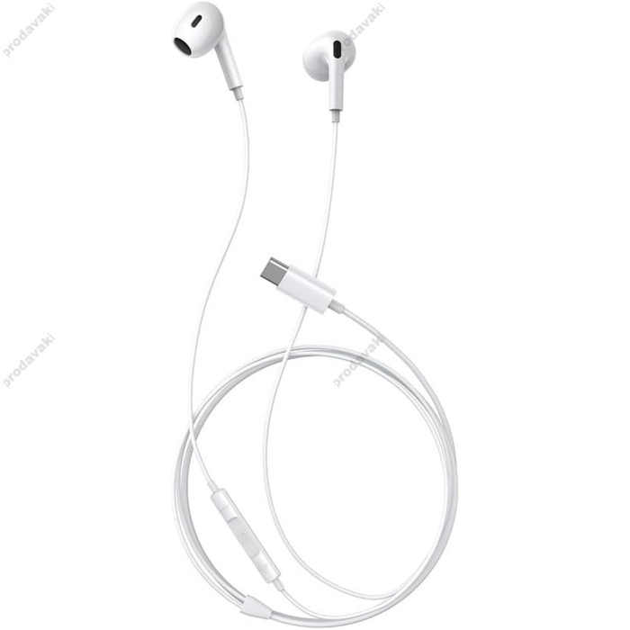 Дротові навушники Baseus CZ17 Wired Earphones Type-C White A00170000213-Z1