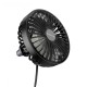 Вентилятор в салон автомобіля BOROFONE DBF11 Wind wire control car fan Black