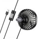 Вентилятор в салон автомобіля BOROFONE DBF11 Wind wire control car fan Black