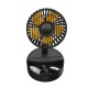 Вентилятор в салон автомобіля Baseus Hermit wireless charger with oscillating fan Black WXYZ-B01