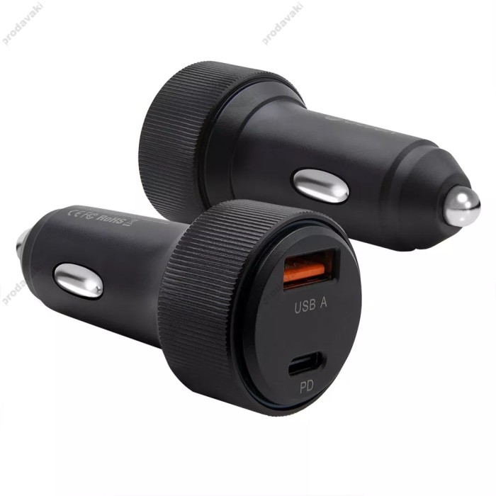 Автомобільний зарядний пристрій Veron CC-319 48W Black