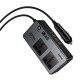Автомобільний інвертор HOCO Z66 New 2-socket universa car inverter Black