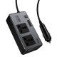Автомобільний інвертор HOCO Z66 New 2-socket universa car inverter Black