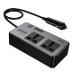 Автомобільний інвертор HOCO Z66 New 2-socket universa car inverter Black