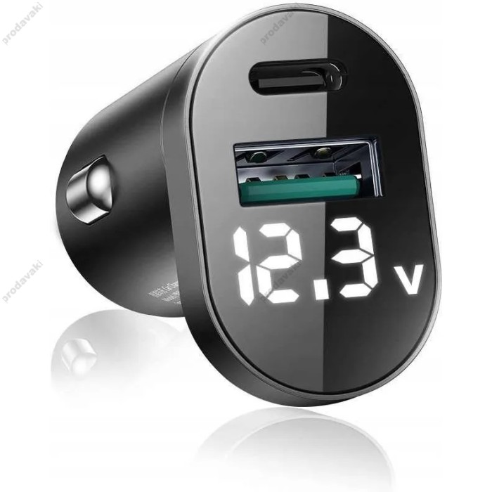 Автомобільний зарядний пристрій JOYROOM C-A17 Intelligent 2-port 5A 48W Black