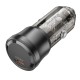 Автомобільний зарядний пристрій BOROFONE BZ24 Clever single port 3A 20W Transparent Black