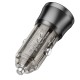 Автомобільний зарядний пристрій BOROFONE BZ24 Clever single port 3A 20W Transparent Black