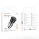 Автомобільний зарядний пристрій BOROFONE BZ24 Clever single port 3A 20W Transparent Black
