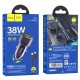 Автомобільний зарядний пристрій Hoco Z52 Spacious Car charger Lightnig Cable A 38W Transparent Purple