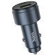 Автомобільний зарядний пристрій Hoco Z57B Glorious dual-port 3A 63W Transparent Grey