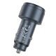 Автомобільний зарядний пристрій Hoco Z57B Glorious dual-port 3A 63W Transparent Grey