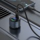Автомобільний зарядний пристрій Hoco Z57B Glorious dual-port 3A 63W Transparent Grey