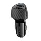 Автомобільний зарядний пристрій BOROFONE BZ31A Solid dual-port 3.4A 17W Black