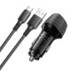 Автомобільний зарядний пристрій BOROFONE BZ31A Solid dual-port Type-C Set 3.4A 17W Black