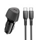 Автомобільний зарядний пристрій BOROFONE BZ31B Solid single-port Type-C Set 3A 30W Black