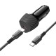 Автомобільний зарядний пристрій BOROFONE BZ31B Solid single-port Type-C Set 3A 30W Black