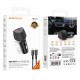 Автомобільний зарядний пристрій BOROFONE BZ31B Solid single-port Lightning Set 3A 30W Black