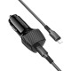 Автомобільний зарядний пристрій BOROFONE BZ31B Solid single-port Lightning Set 3A 30W Black