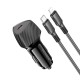 Автомобільний зарядний пристрій BOROFONE BZ31B Solid single-port Lightning Set 3A 30W Black
