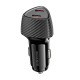 Автомобільний зарядний пристрій BOROFONE BZ31D Solid dual-port Type-C 3A 60W Black