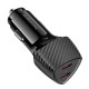 Автомобільний зарядний пристрій BOROFONE BZ31D Solid dual-port Type-C 3A 60W Black