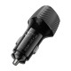 Автомобільний зарядний пристрій BOROFONE BZ31D Solid dual-port Type-C 3A 60W Black