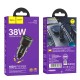 Автомобільний зарядний пристрій Hoco Z52 Spacious Car charger 3A 38W Transparent Black
