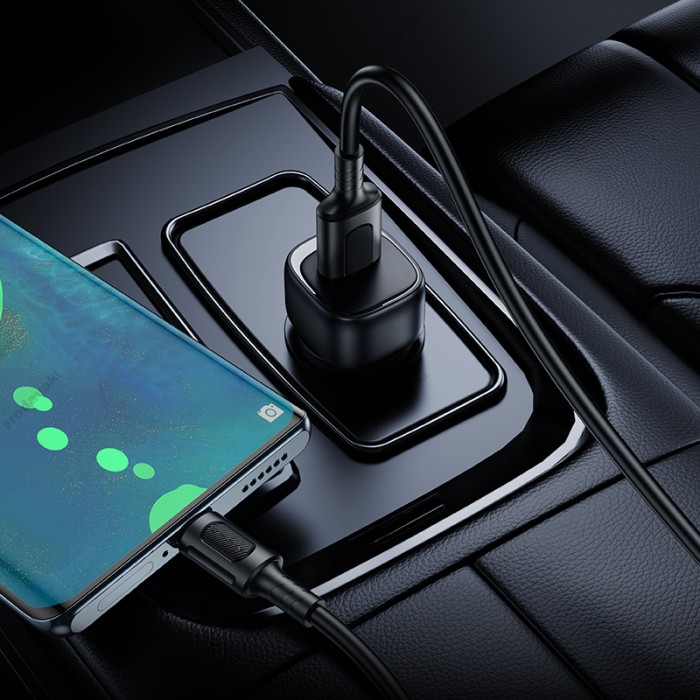 Автомобільний зарядний пристрій BOROFONE BZ34 Cloud single port QC3.0 Black
