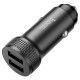 Автомобільний зарядний пристрій HOCO Z49 Level dual port Car charger 12W Black