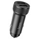 Автомобільний зарядний пристрій HOCO Z49 Level dual port Car charger 12W Black