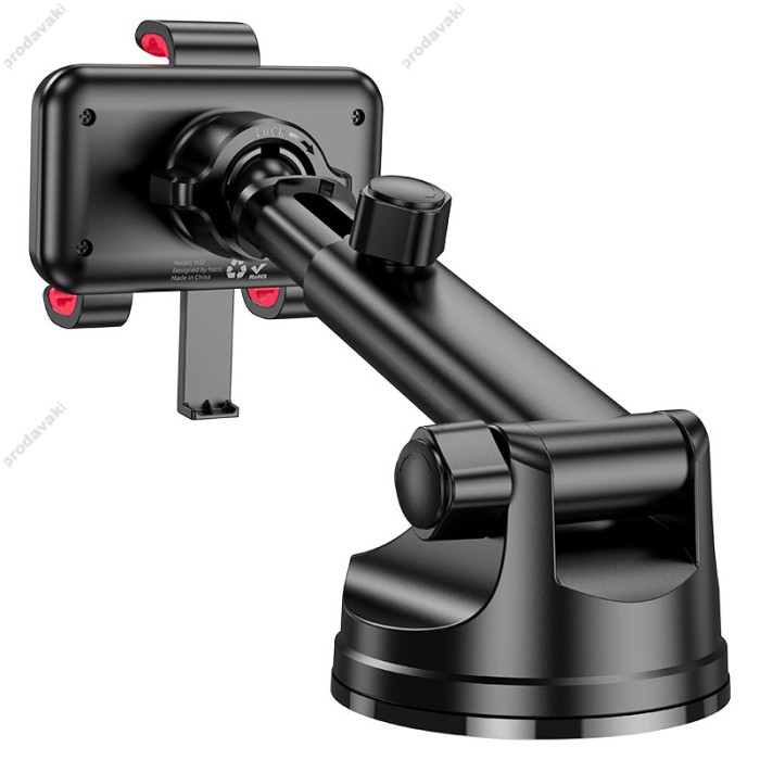 Автомобільний тримач Hoco H22 Dragon automatic clamping car holder (center console) Black