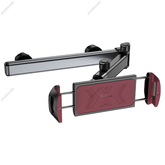 Автомобільний тримач на підголівник Hoco H69 Gamble telescopic tablet car holder (rear pillow) 4.5-13" Black