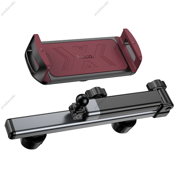 Автомобільний тримач на підголівник Hoco H69 Gamble telescopic tablet car holder (rear pillow) 4.5-13" Black